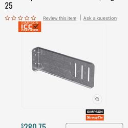 Simpson SCB411.5-KT Bypass Framing Slide-Clip Connector W/Screws,