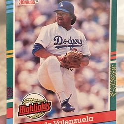 Fernando Valenzuela 1991 Donruss Highlights Baseball Card 