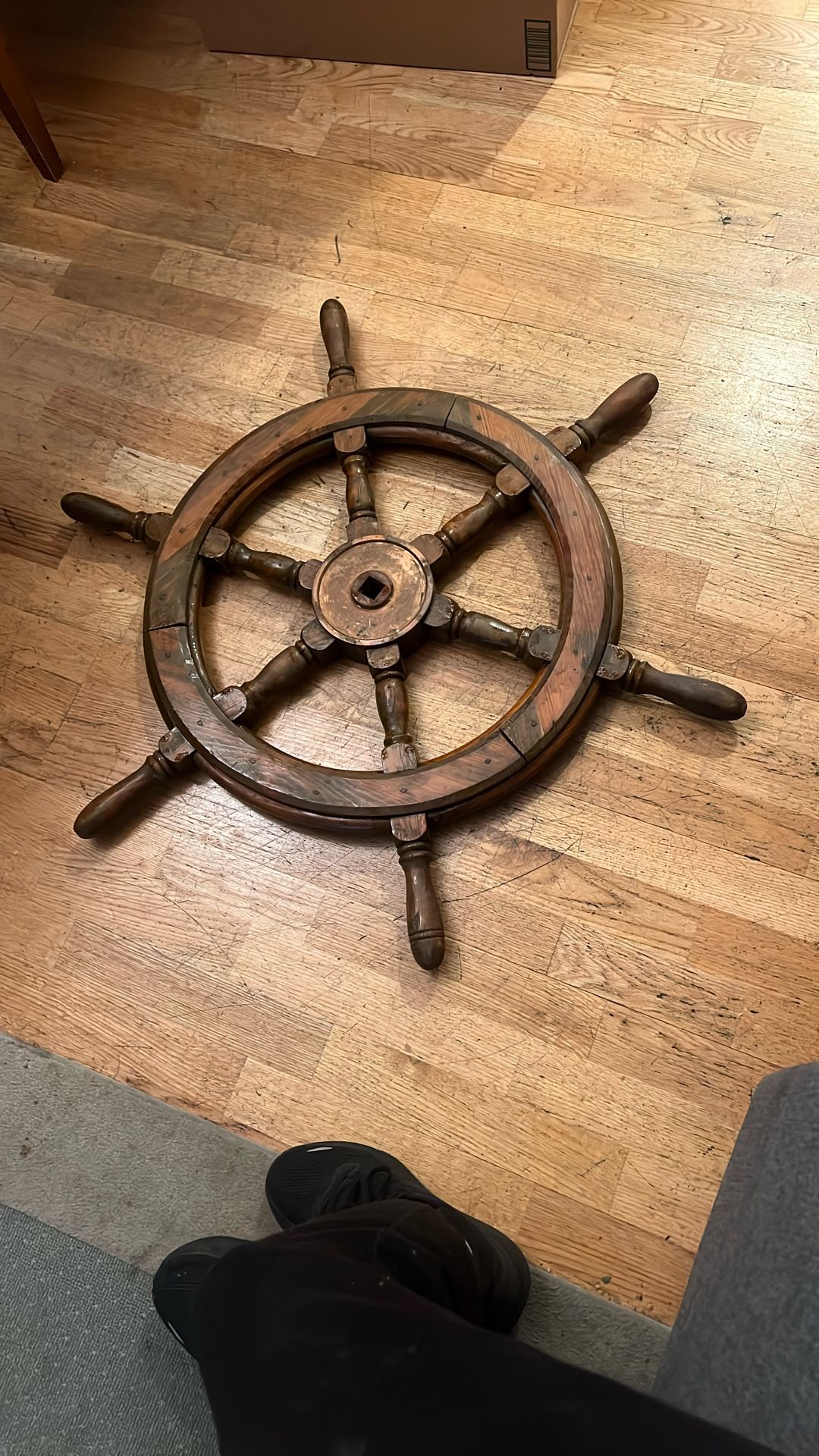 Antique Ship Steering Wheel