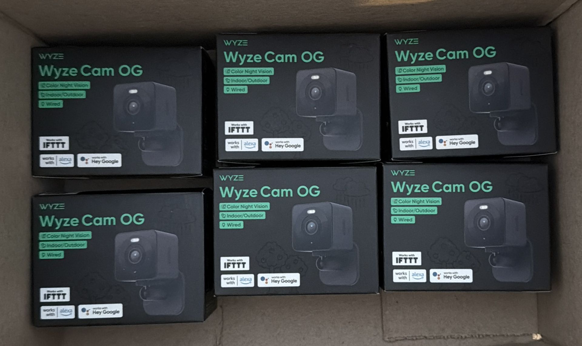 6 Indoor/outdoor Cameras Wyze Cam OG