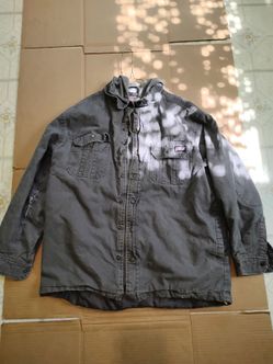 Large Men's Gray Dickies Jacket, has a rip on the sleeve, will negotiate.