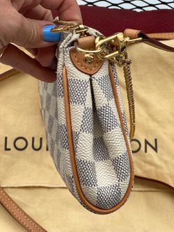 Authentic Louis Vuitton Pochette Eva White Damier Azur Canvas Crossbody Bag  for Sale in West Hollywood, CA - OfferUp
