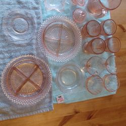 Pink Depression Glass Collection