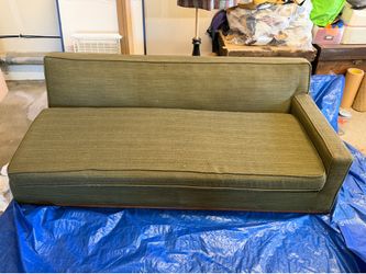 Vintage Mid Century Modern One-Arm Sofa - MCM Slipper Couch Project