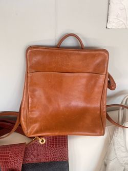 Leather backpack $10