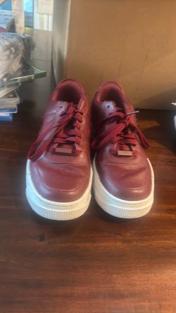 Nike Air Force 1 Low Red Leather Sneakers