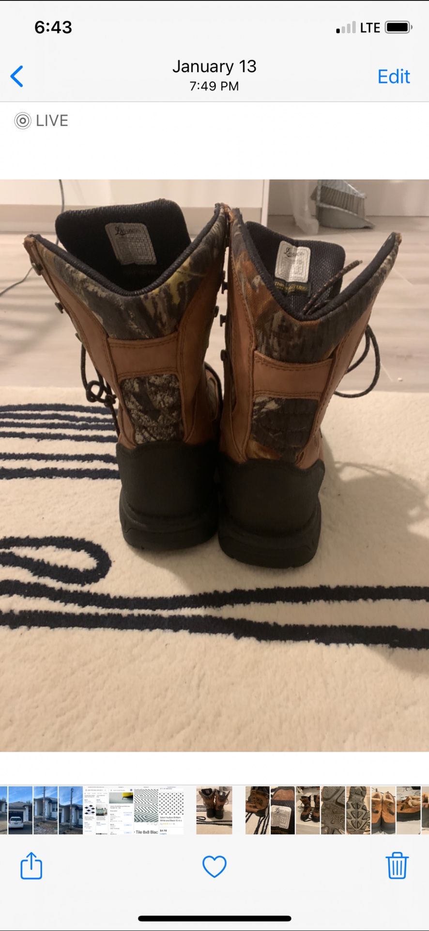 Danner  Work Waterproof man 's  boots size 9 1/2