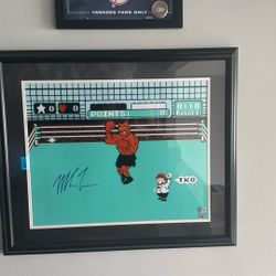 Mike Tyson Punch Out Autographed picture 