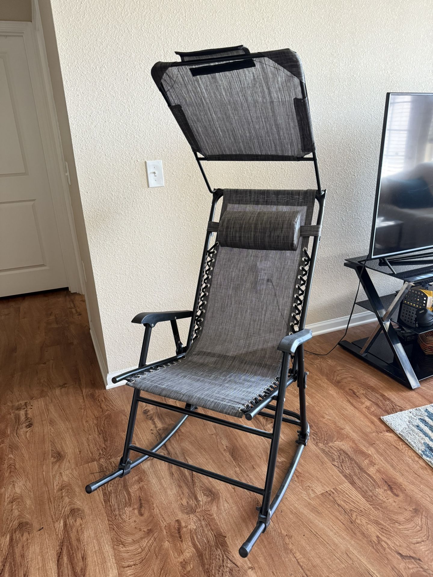 Zero Gravity Rocking Recliner w/ Canopy – Excellent Condition – $60