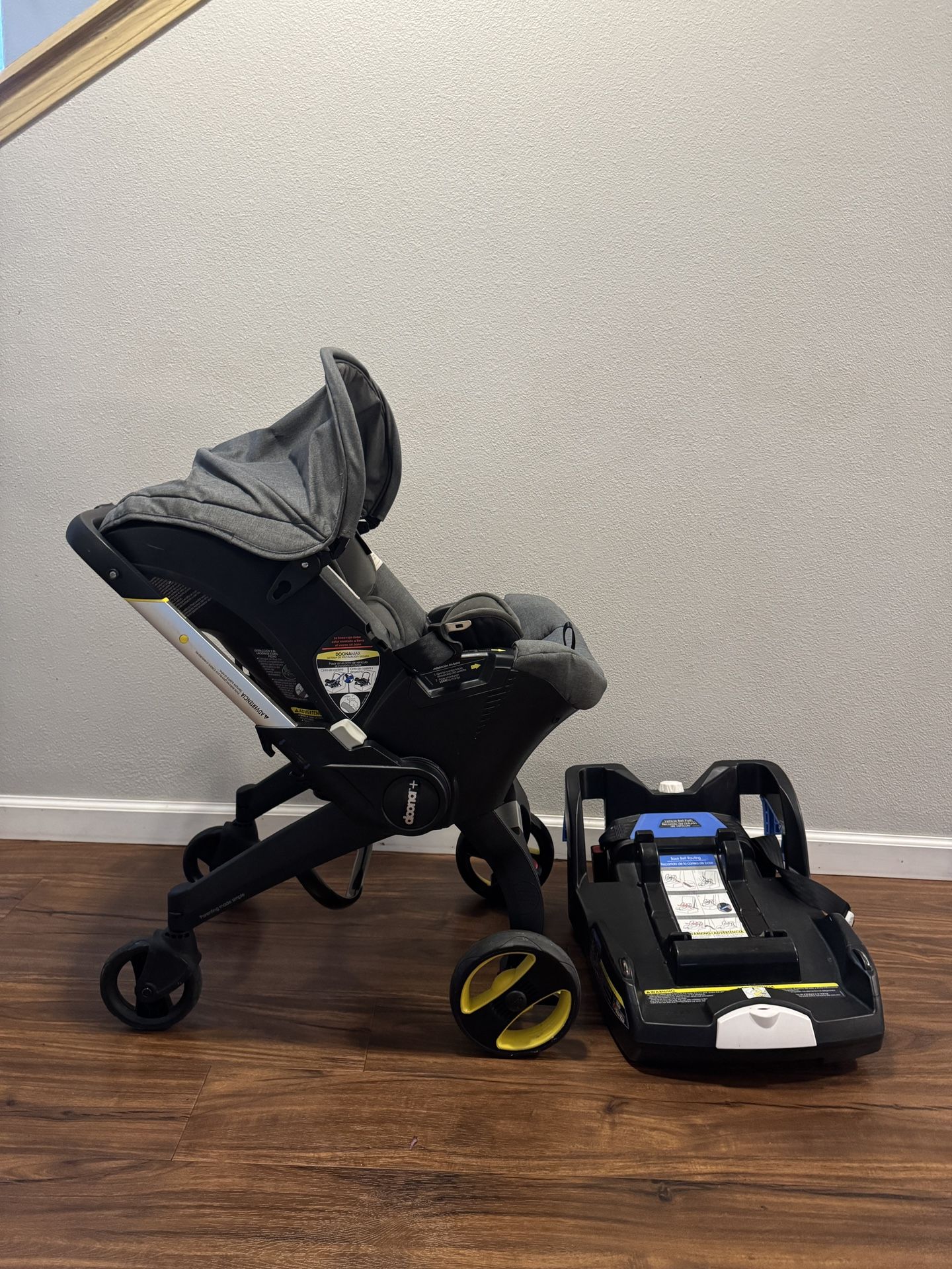 Gently Used Doona Infant Car Seat & Stroller with Base