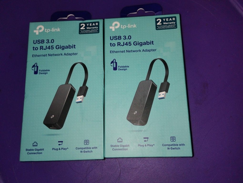 TP-Link USB 3.0 to RJ45 Gigabit Ethernet Adapter (UE306) – Brand New (Set of 2 Available)