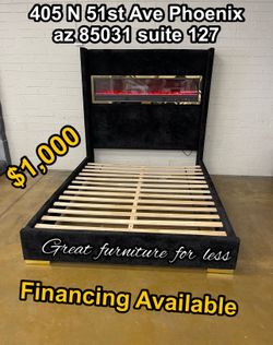 Queen size bed frame brand new