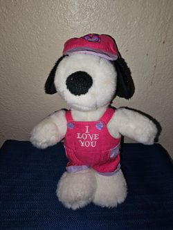 Camp Snoopy Belle plush doll "I Love You"