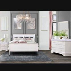 Brand New Complete Bedroom Set With LED Lights For$999