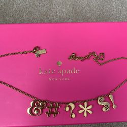 Kate Spade ♠️ "$!#"  Gold Necklace 