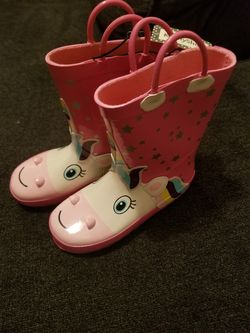 Girls rain boots size 1