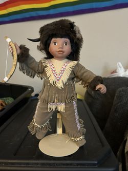 Native American Porcelain Doll