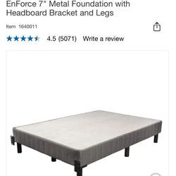 7' Metal Fundation with Legs. Different Sizes 