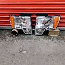 Chrome Headlights for Ford F 150 2009_2014