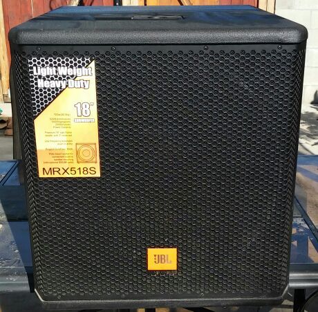 JBL MRX518s subwoofer