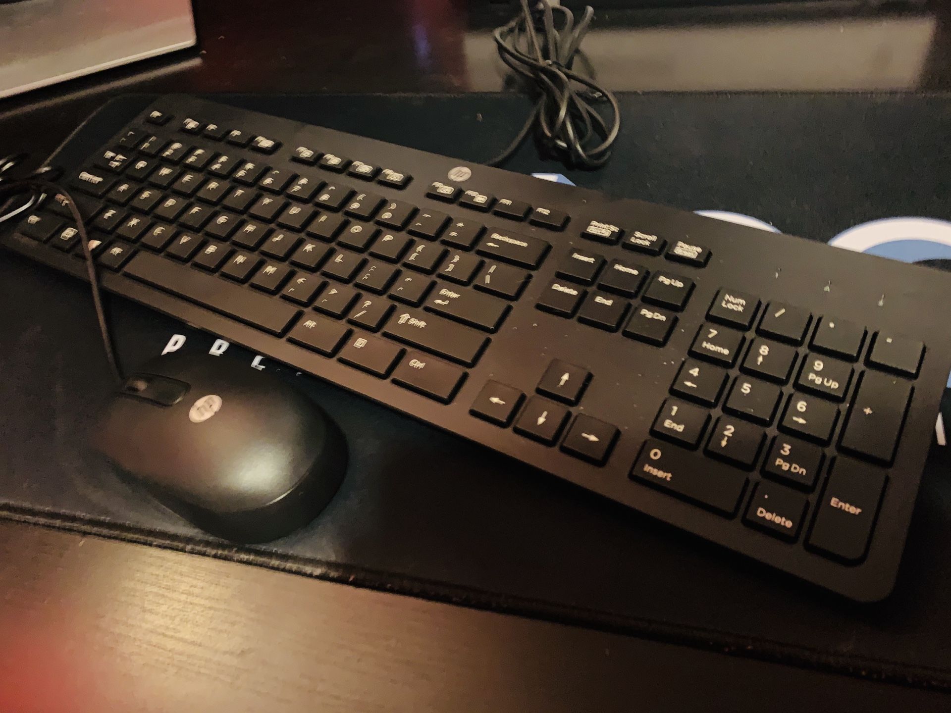 Like New HP Wired Keyboard and Mouse.