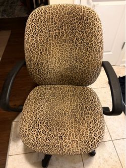 Leopard Print Computer Chair