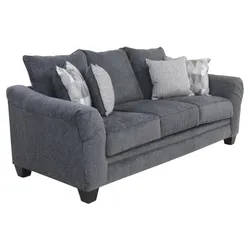 FULL Couch Set- Relay Gray Chenille Fabric Sofa SET