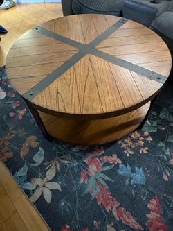 Round Wooden Table