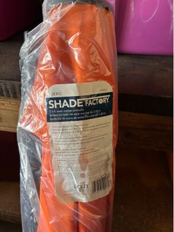 7.5 ft umbrella orange **brand new