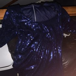 H&M Navy Blue Sequence Dress