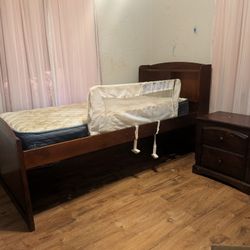 ✨ TWIN BED & NIGHTSTAND ✨