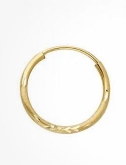 14k huggie hoop SINGLE