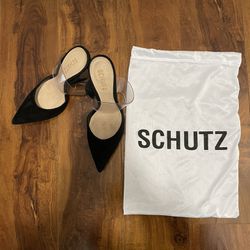 Schutz - Black heels With Clear Strap