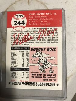 Baseball card