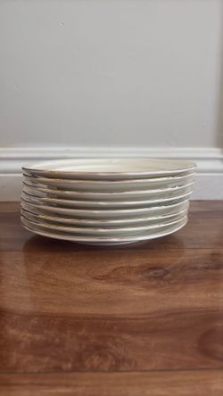 MONTEREY BAY White Fine Porcelain dessert plates