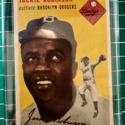 1954 Jackie Robinson Si Topps Baseball Card Mint 9