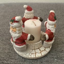 Circle of Santas Candle Holder