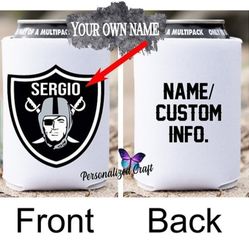 Personalized Sports Koozies L.A. Rams Raiders Football & Dodgers Angels Baseball 