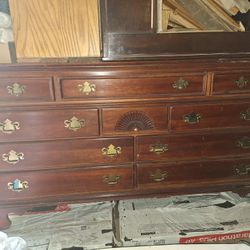 Antique 10 drawer dresser