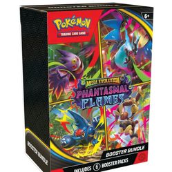 Pokemon Mega Evolution Phantasmal Flames Booster Bundle Lot X2