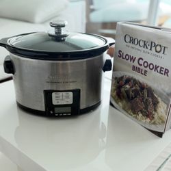 Cuisinart 6.5-Qt Programmable Slow Cooker + Crock Pot Recipe Book – Excellent Condition!