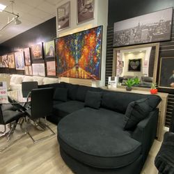 Black Or Cream Sectional Onsale $999 