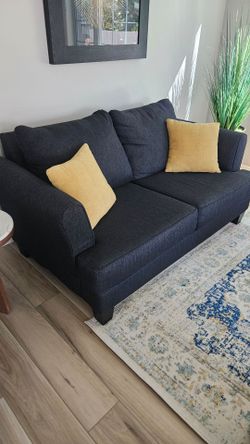 Dark Navy Loveseat