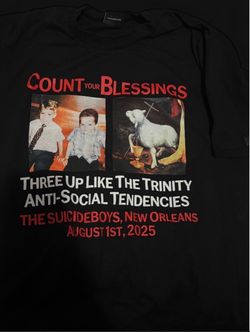 G59 $uicideboy$ Black shirt Large