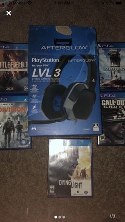 PS4 GAMES AND HEADSET