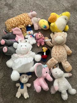 Assorted plush toys