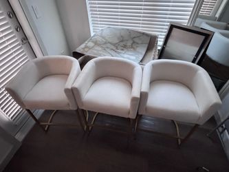 Set of 3 Modern Bar Stools – $150 OBO – Pickup Only