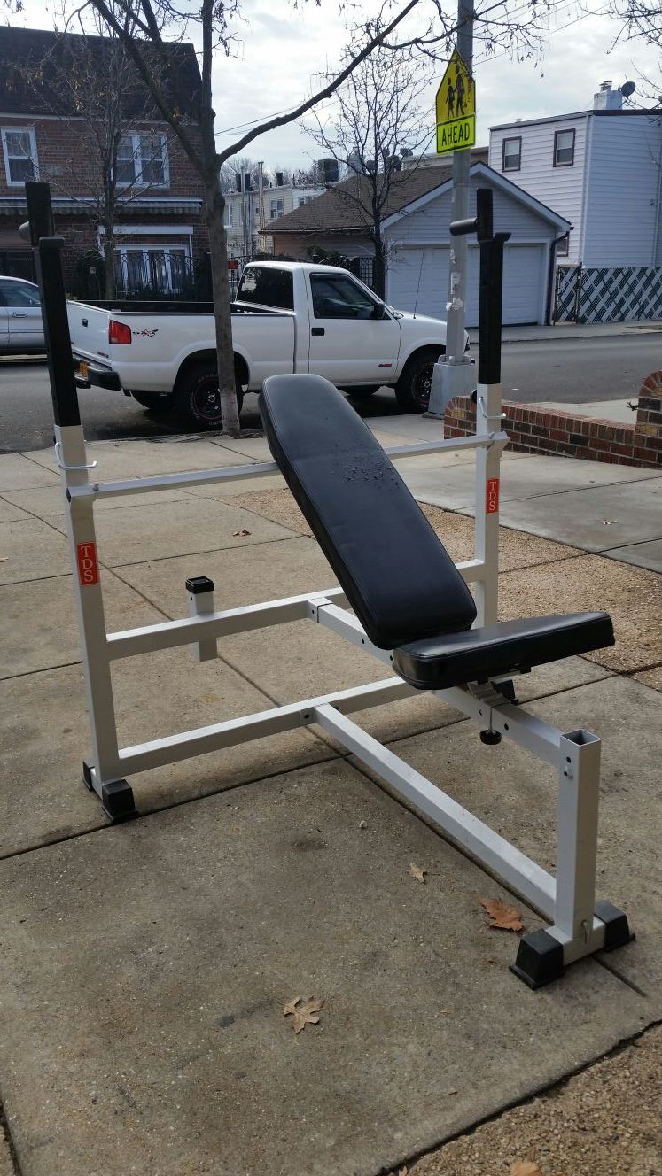 TDS MEGA OLYMPIC ADJUSTABLE WEIGHT BENCH WORKOUT BENCH