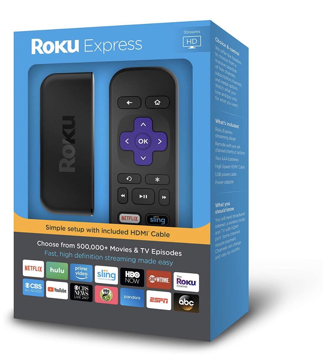 Roku Express HD Streaming Media