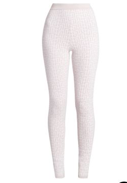 Balmain Woman Legging Pink Size 40